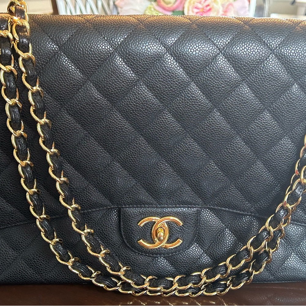 Chanel Black Quilted Leather Bag